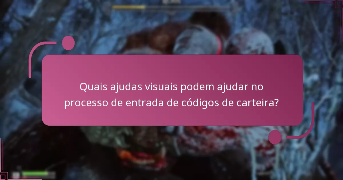 Quais passos de resolução de problemas devo seguir se o meu código de carteira não funcionar?